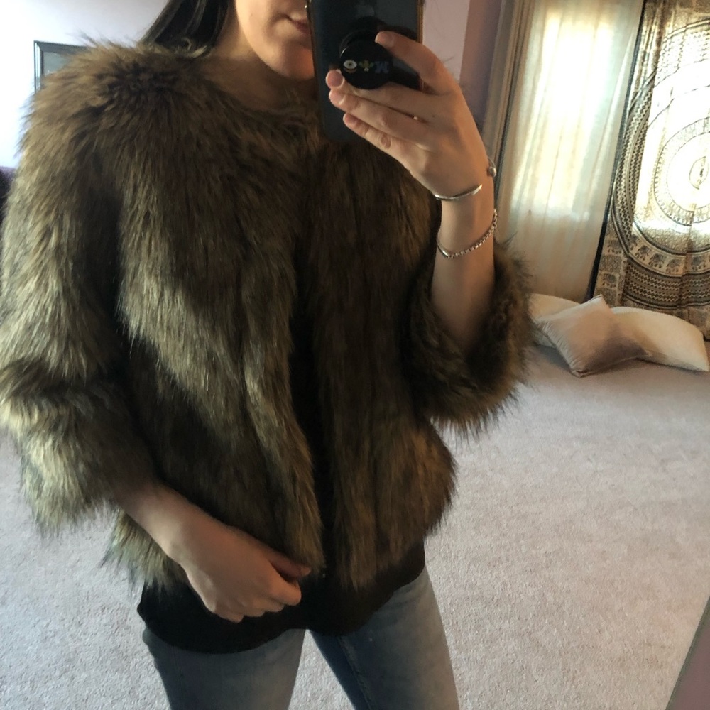 Stile Benetton faux fur jacket